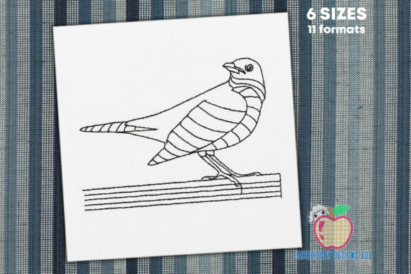 Black Outline of the Blackbird Embroidery Review