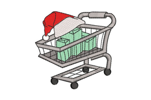 Cart with Christmas Gifts Embroidery Review