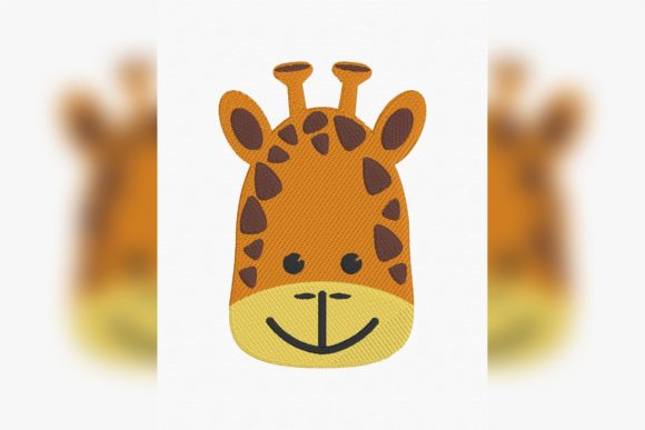Cartoon Giraffe Face Embroidery Review