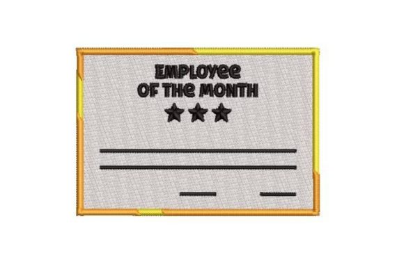 Employee of the Month Certificate Embroidery Review