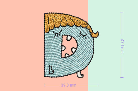 Monster Letter D Embroidery Review for Handmade Gifts