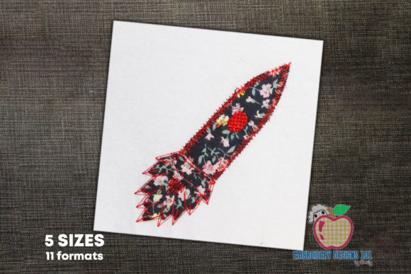 Rocket Launch in Space Embroidery Review