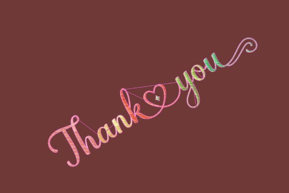 Thank You Lettering Embroidery Review