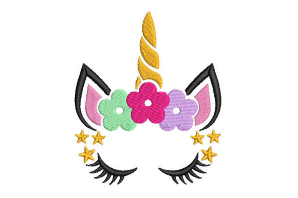 Unicorn Face with Star Embroidery Review