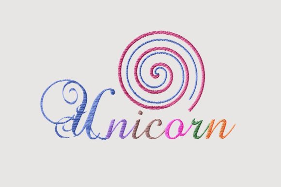 Unicorn Rainbow Color Cute Lettering Review