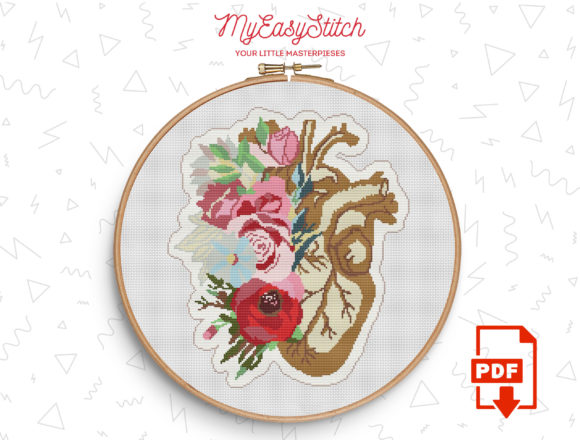 Vintage Heart Cross Stitch Pattern Review